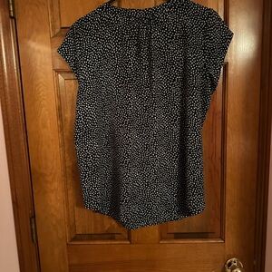 41 Hawthorn Green and White Dotted Blouse